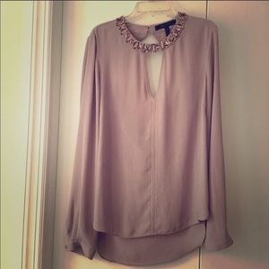 Bcbgmaxazria embellished blouse